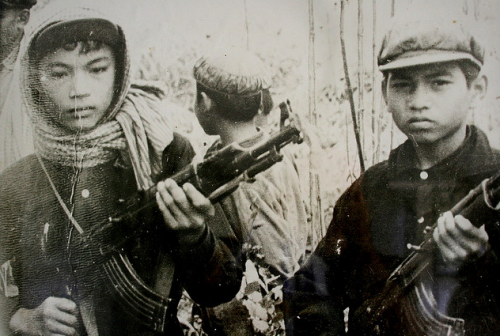 Child soldiers in Pol Pot's army